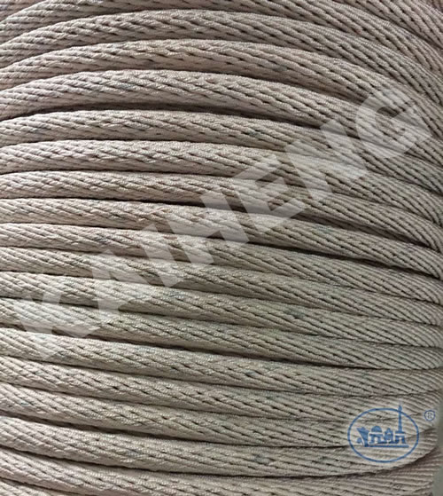Discoloration of nylon rope